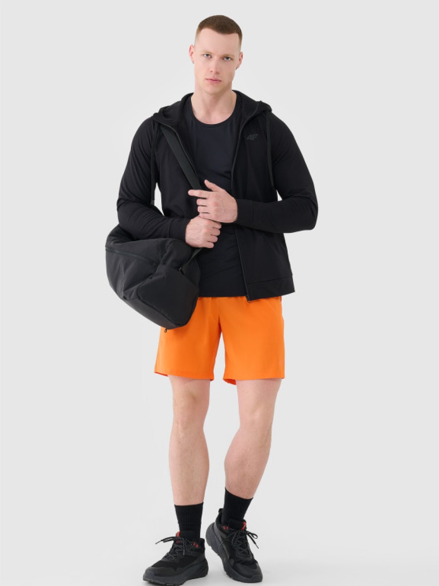 Męskie spodenki treningowe 4F 4FWSS25TFSHM0912 - pomarańczowe