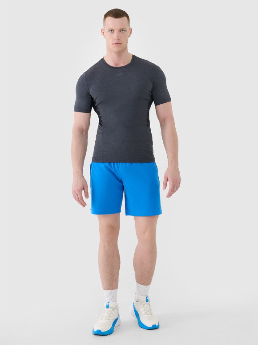 Męskie spodenki treningowe 4F 4FWSS25TFSHM0911 - niebieskie