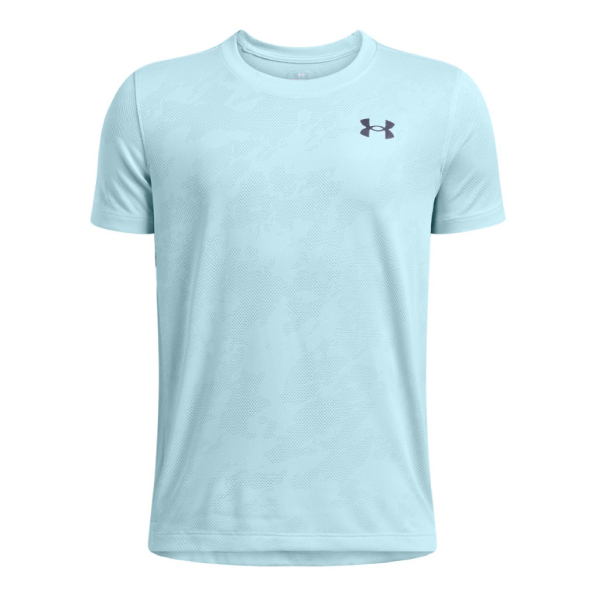 Chłopięca koszulka treningowa Under Armour UA Tech Vent Jacquard Short Sleeve - niebieska