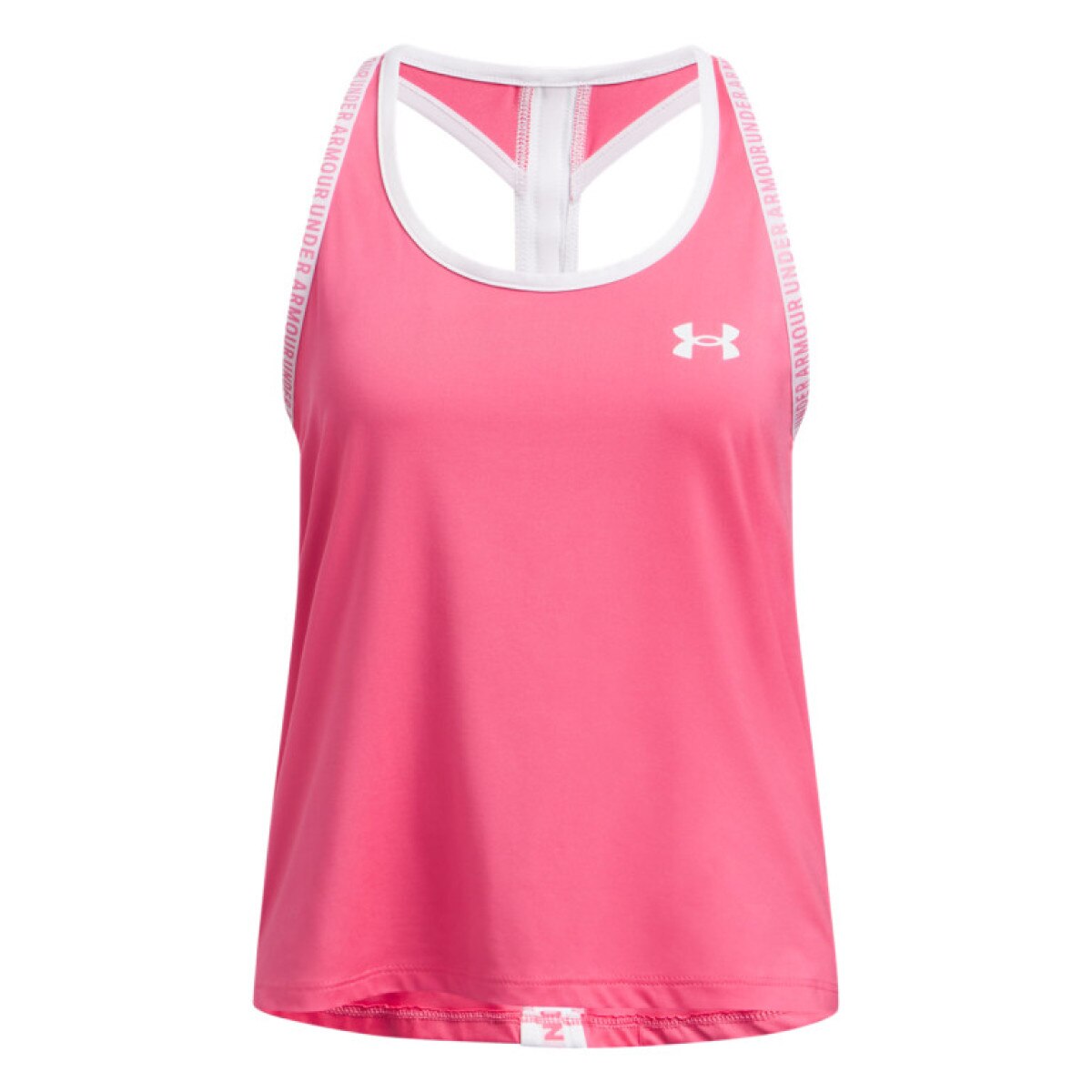 Dziewczęcy top treningowy Under Armour Tech Knockout Tank - różowy