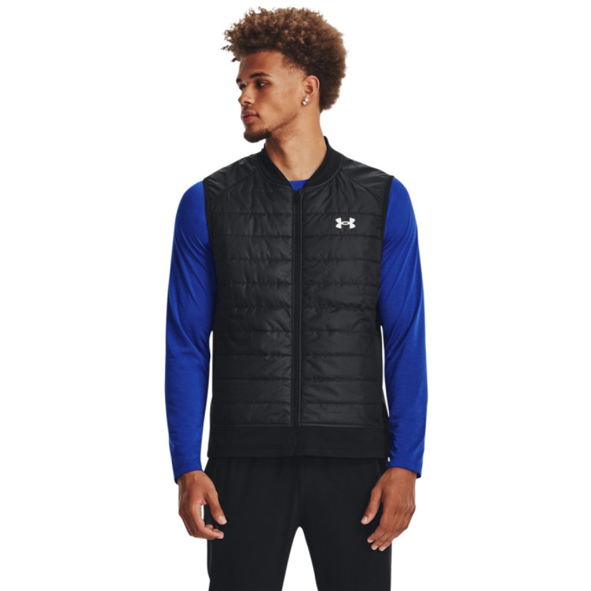 Męski bezrękawnik do biegania Under Armour UA Launch Insulated Vest - czarna