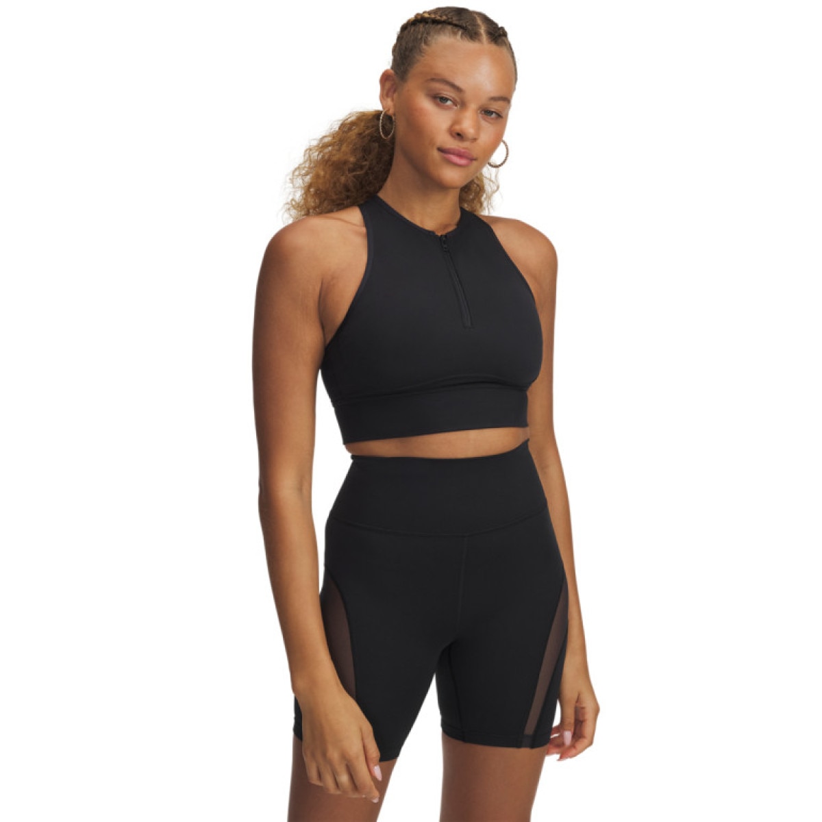 Damski top treningowy Under Armour Meridian Zip Tank - czarny