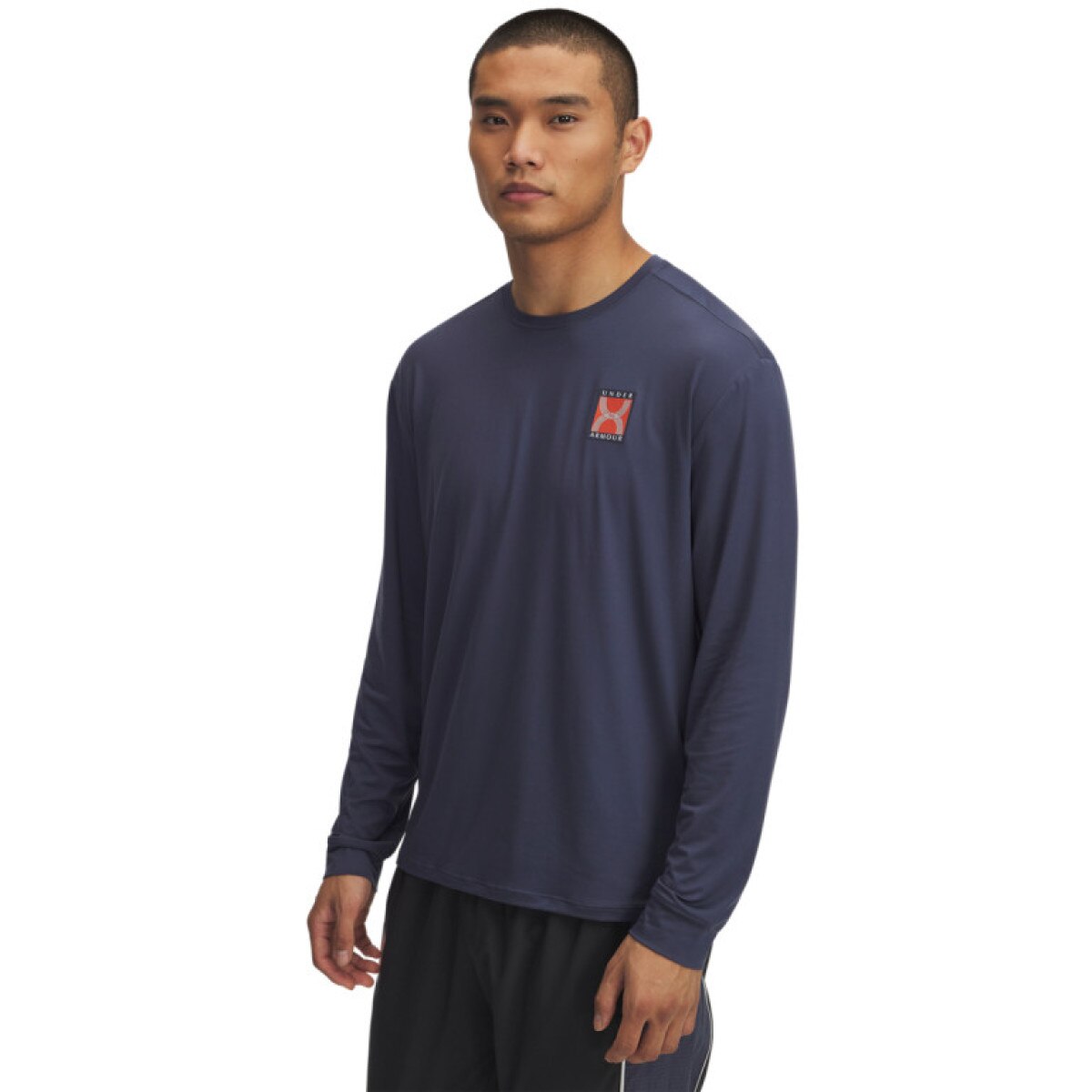 Męski longsleeve do biegania Under Armour UA Run 96 Longsleeve - granatowy