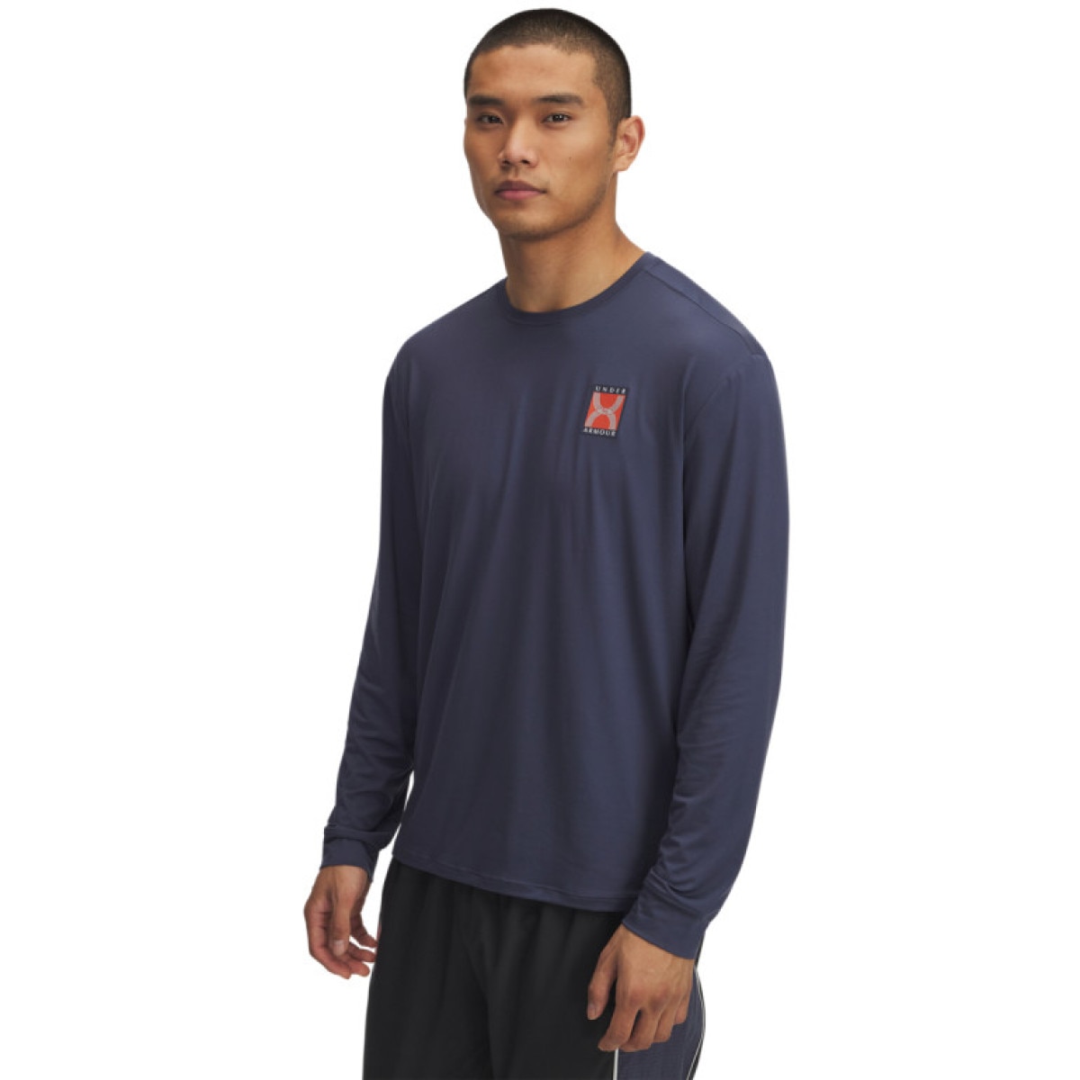 Męski longsleeve do biegania Under Armour UA Run 96 Longsleeve - granatowy