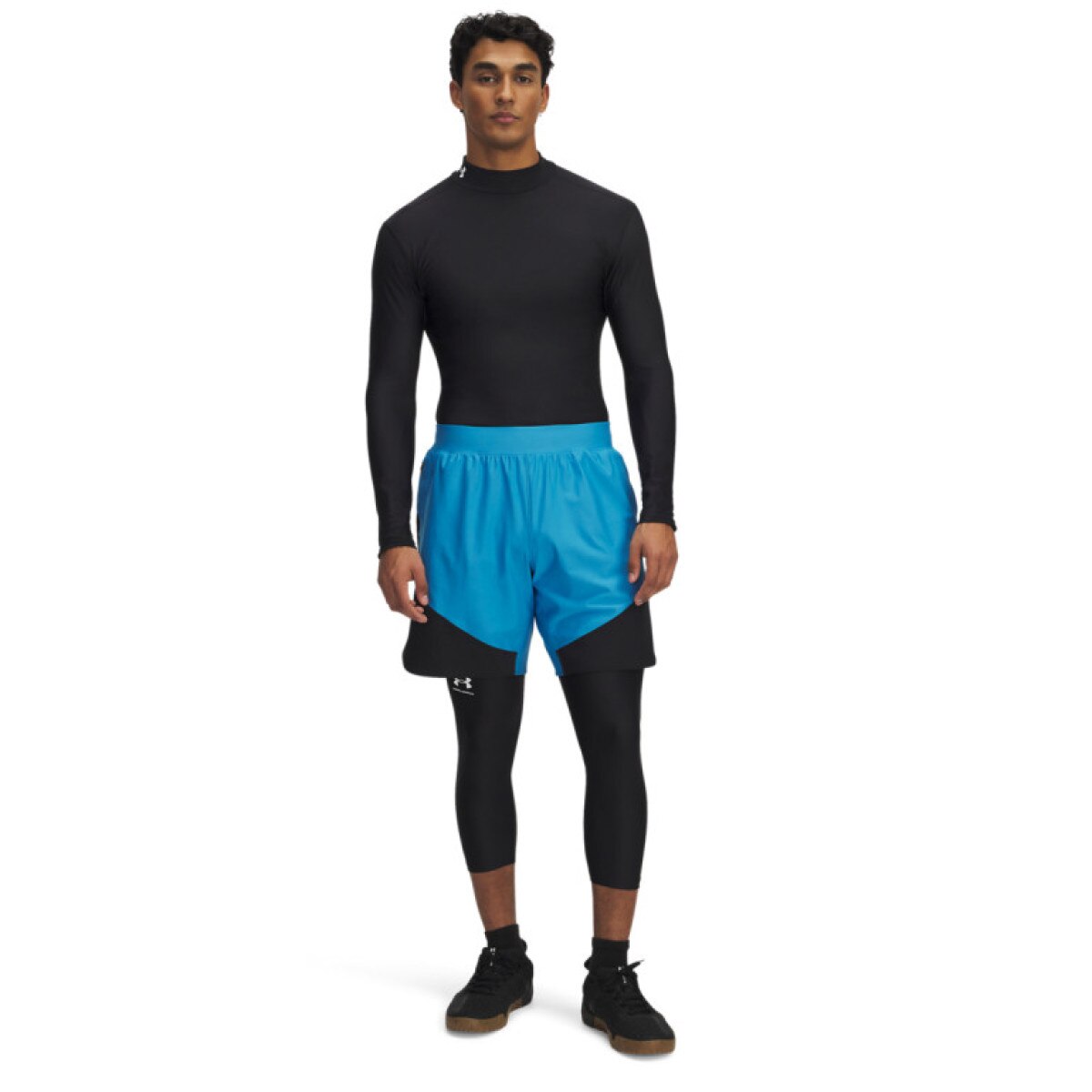 Męskie spodenki treningowe Under Armour UA Vanish Elite Hybrid Short - niebieskie