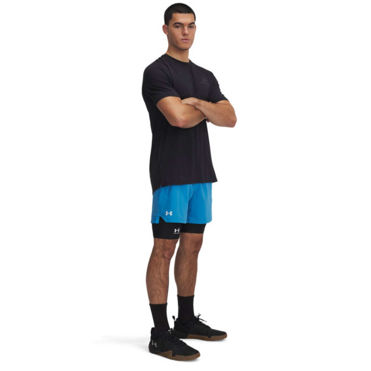 Męskie spodenki treningowe Under Armour UA Vanish Woven 6in Shorts - niebieskie