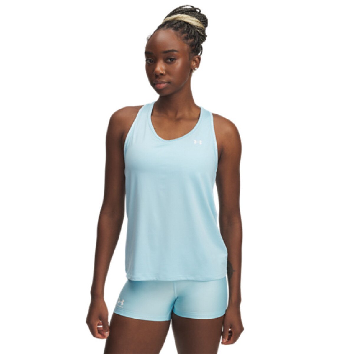 Damski top treningowy Under Armour Tech Knockout Tank - niebieski