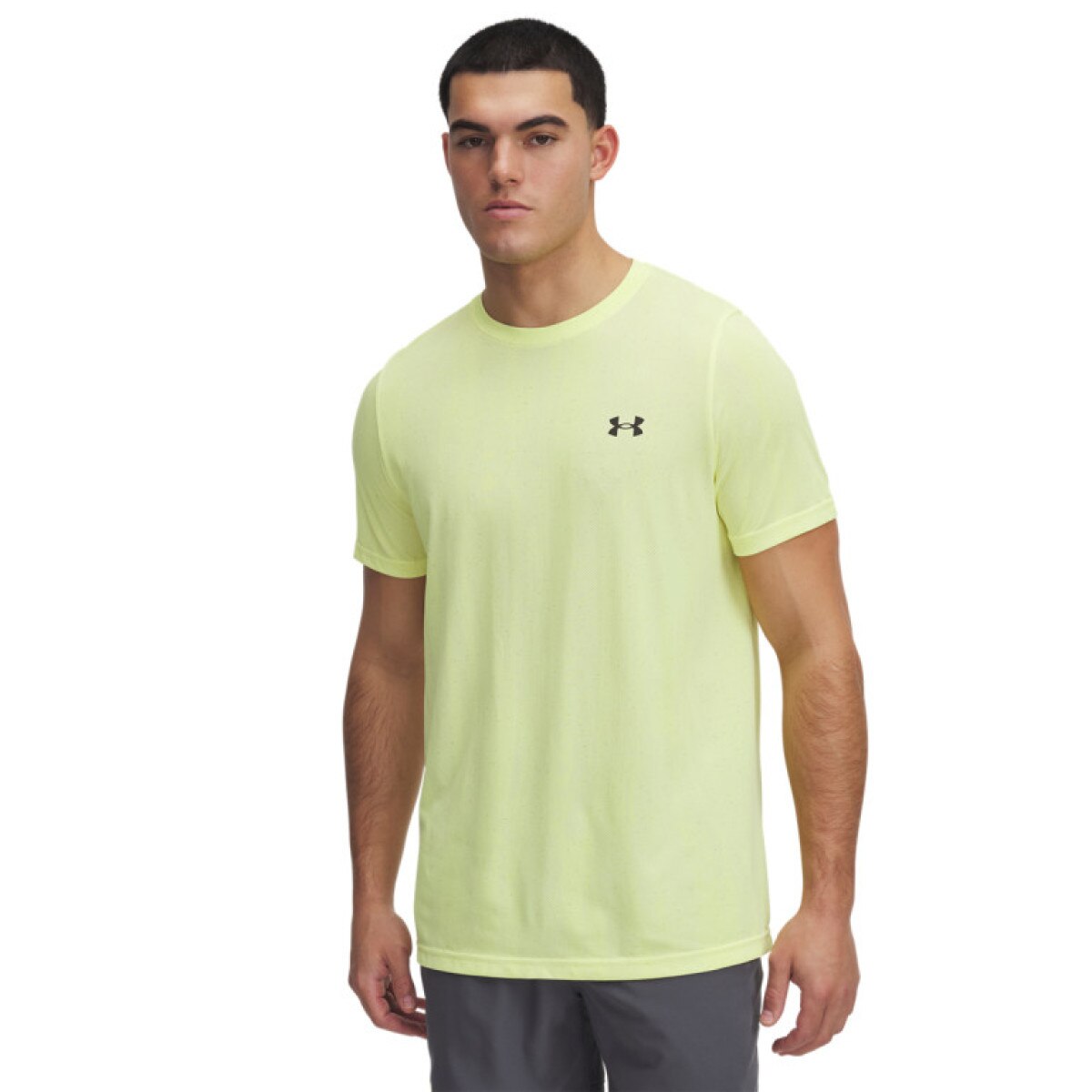 Męska koszulka treningowa Under Armour Vanish Seamless Novelty SS - żółta