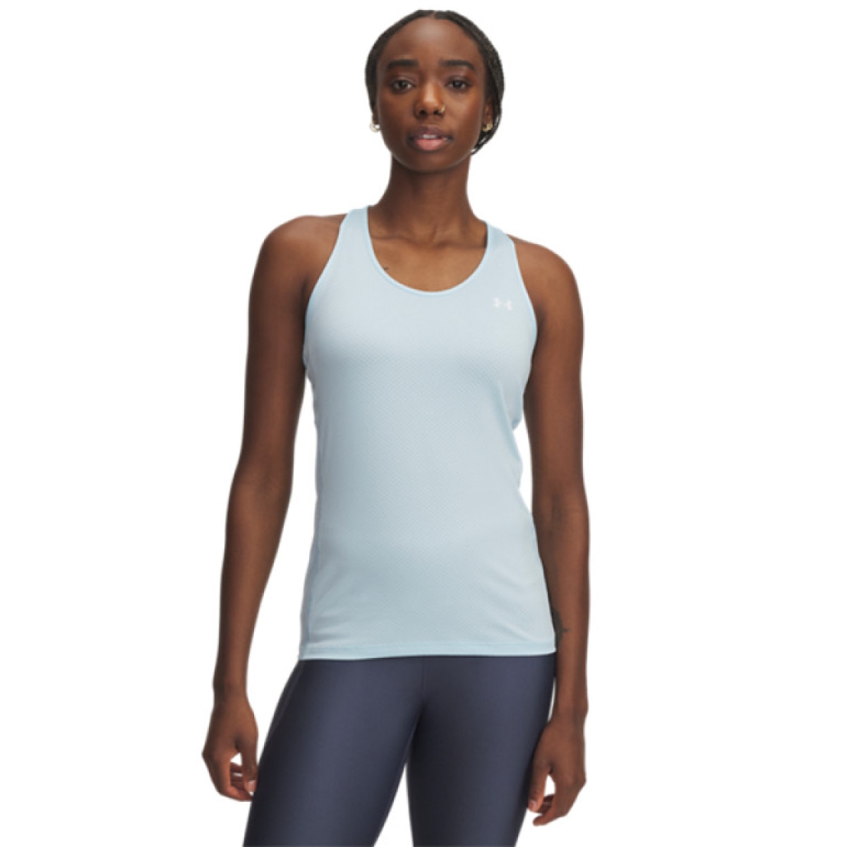 Damski top treningowy Under Armour Tech Mesh Racer Tank - niebieski