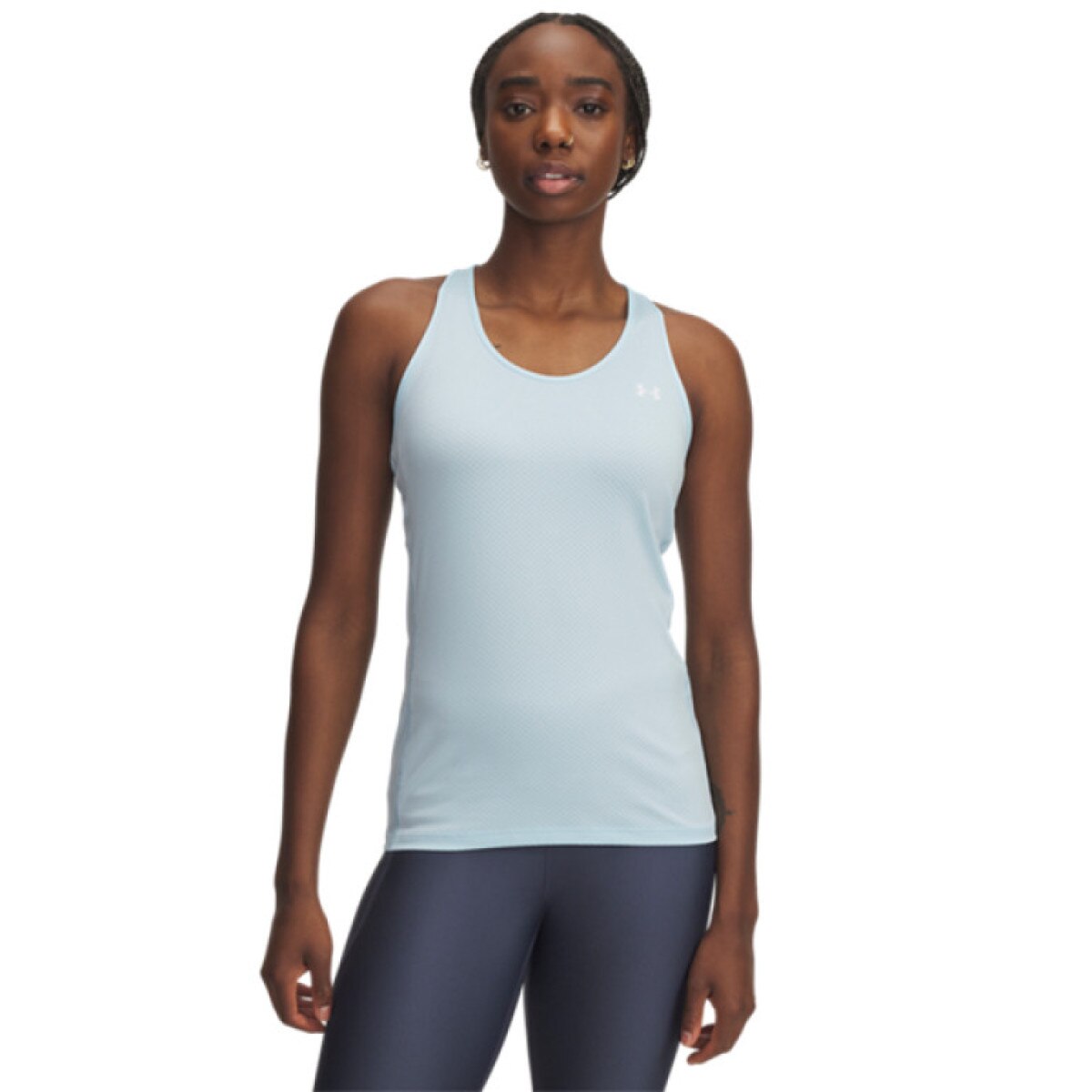 Damski top treningowy Under Armour Tech Mesh Racer Tank - niebieski