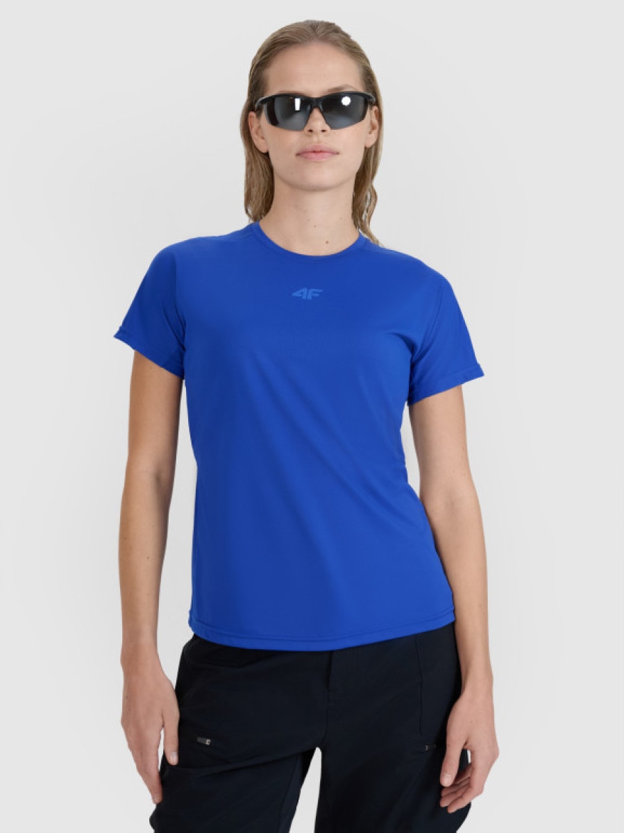 Damska koszulka kolarska 4F 4FWSS25TFTSF1433 - niebieska