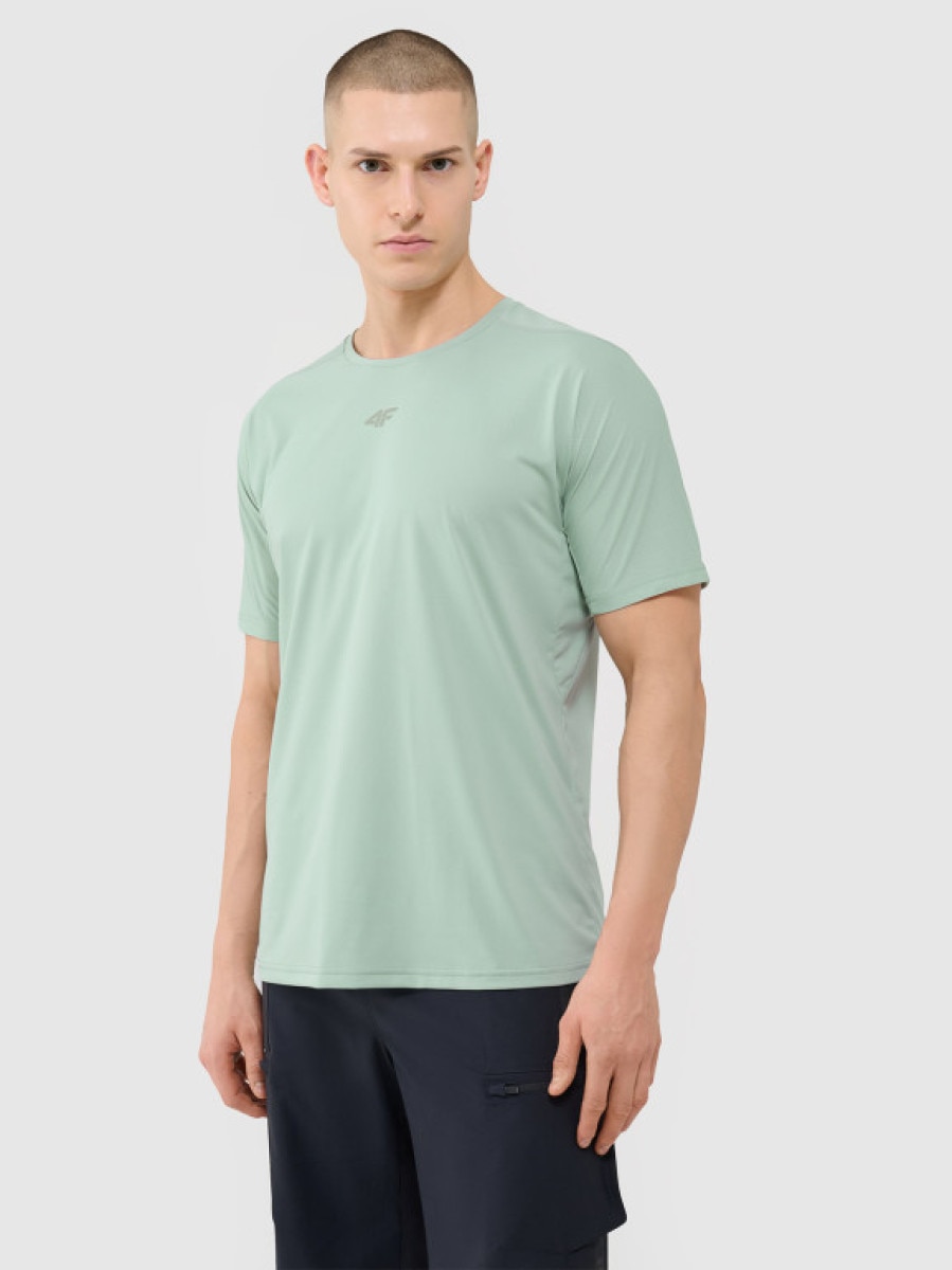 Męska koszulka kolarska 4F 4FWSS25TFTSM1434 - zielona