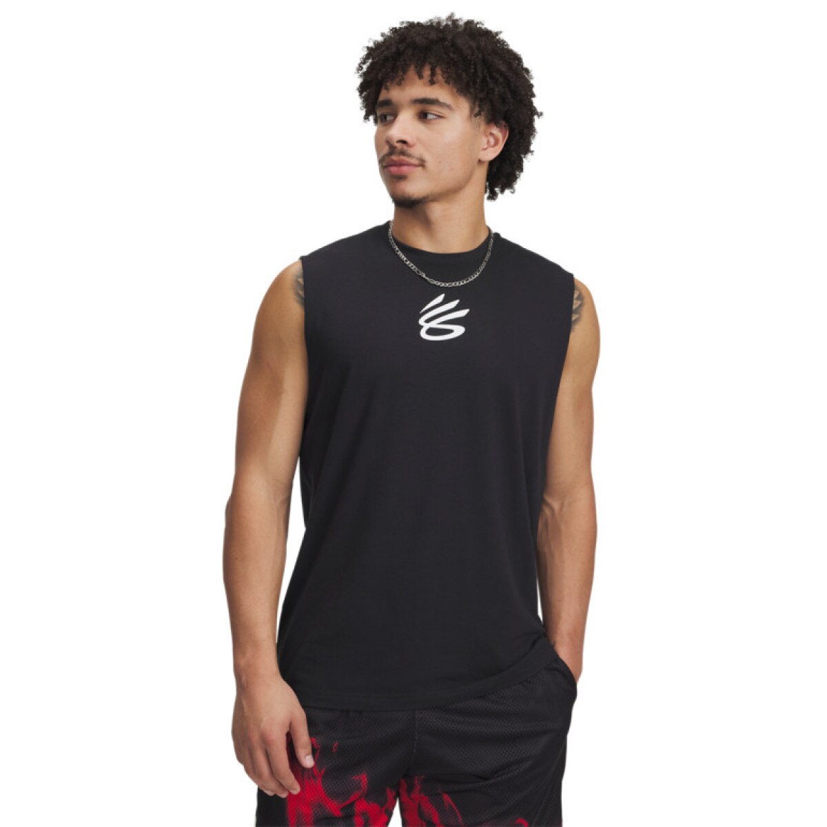 Męski top do koszykówki Under Armour Curry SLVS Tee - czarny