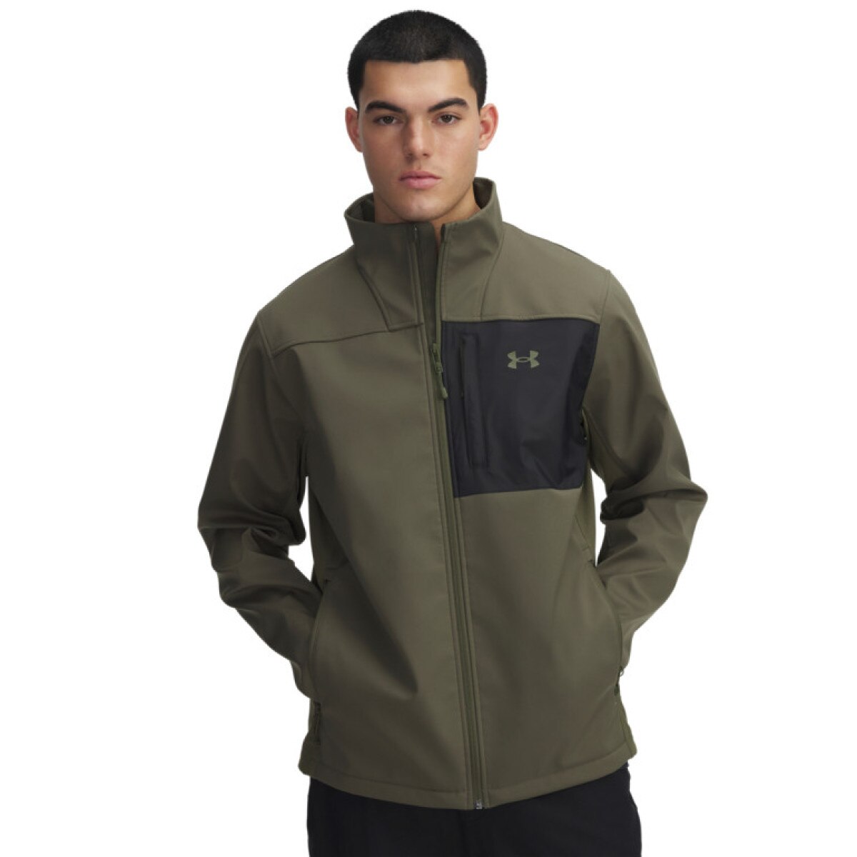 Męska kurtka przejściowa Under Armour Shield Jacket - oliwkowa/khaki