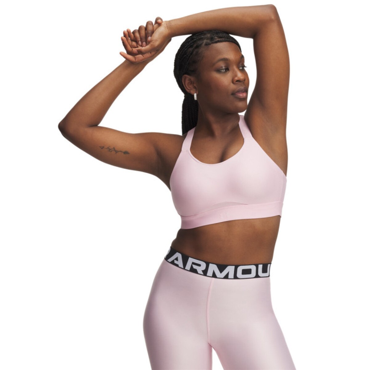 Biustonosz treningowy Under Armour Infinity High Strappy - różowy