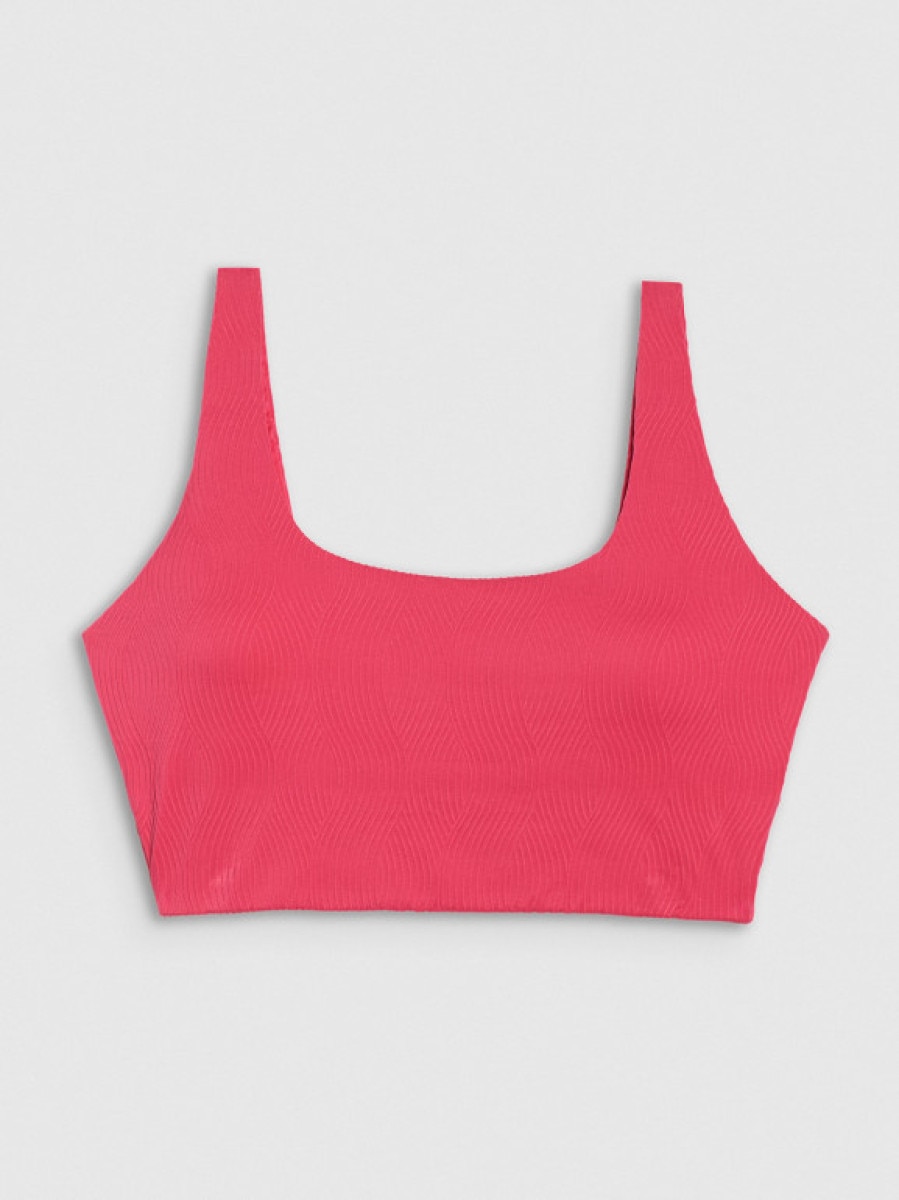 Damski kostium kąpielowy (góra) 4F 4FRSS25UBKTF084 - różowy