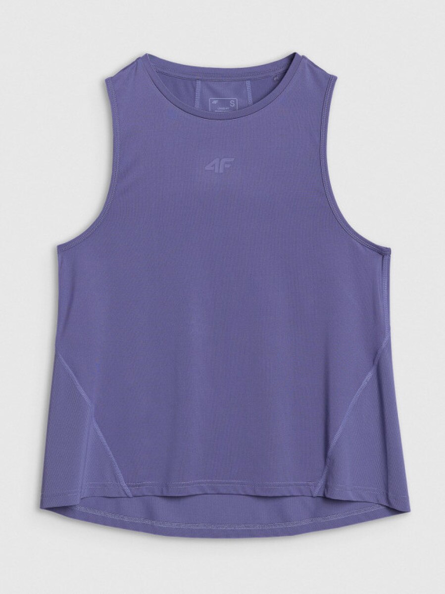 Damski top treningowy 4F 4FRSS25TFSLF415 - niebieski