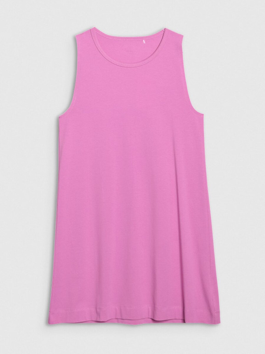 Damska sukienka letnia mini 4F 4FWSS25TDREF138 - różowa