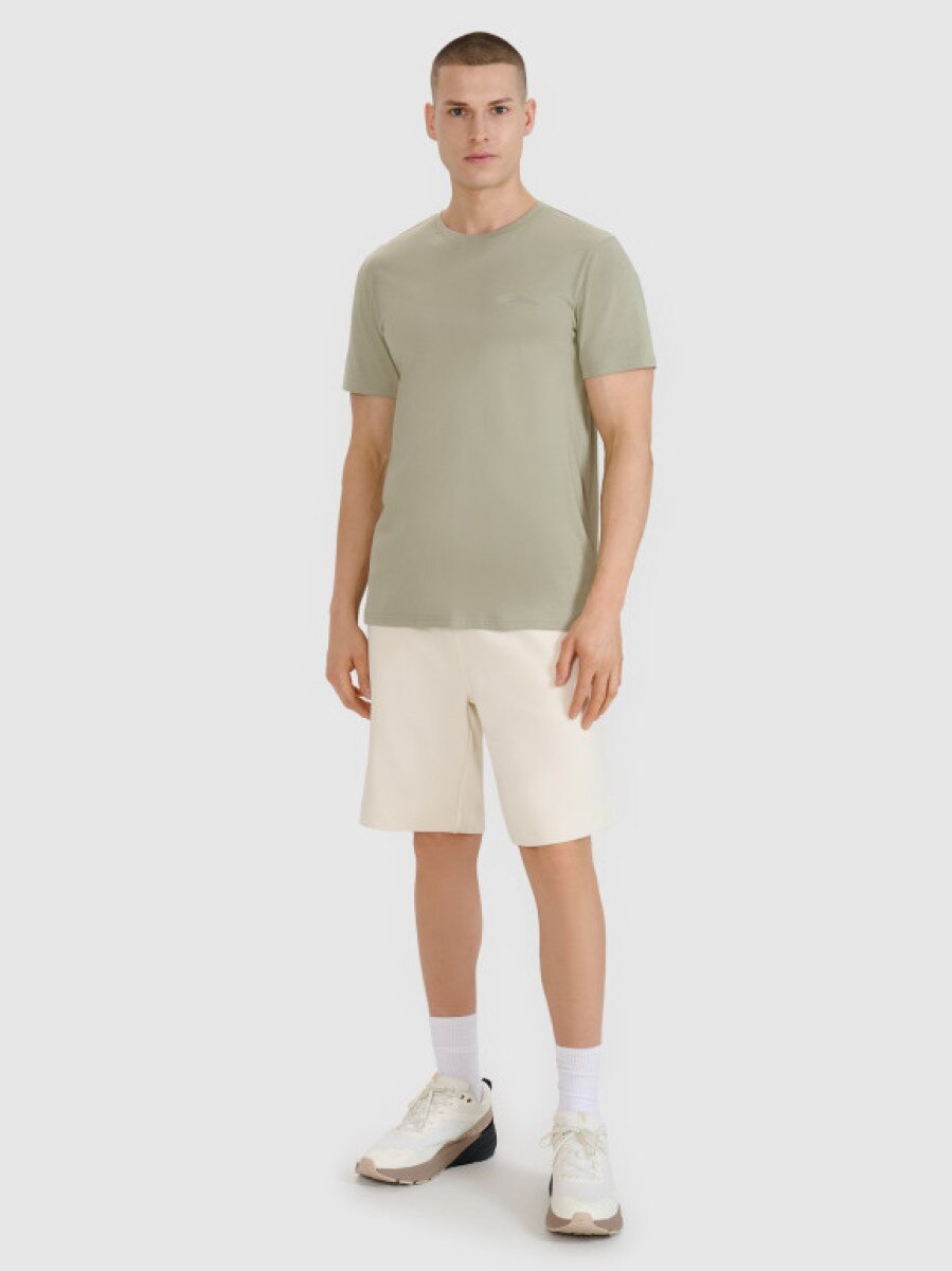 Męskie spodenki dresowe 4F 4FWSS25TSHOM545 - beżowe