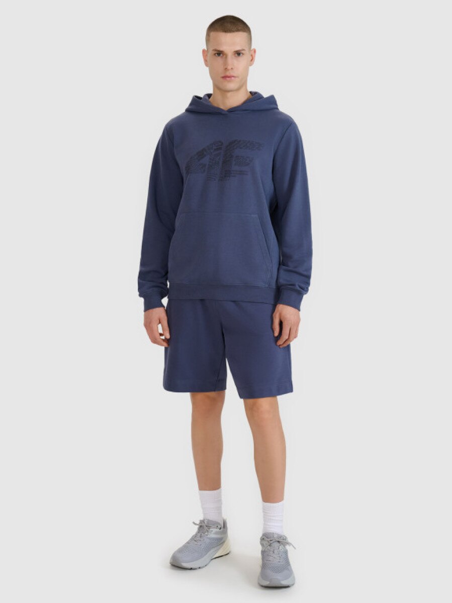 Męskie spodenki dresowe 4F 4FWSS25TSHOM545 - granatowe