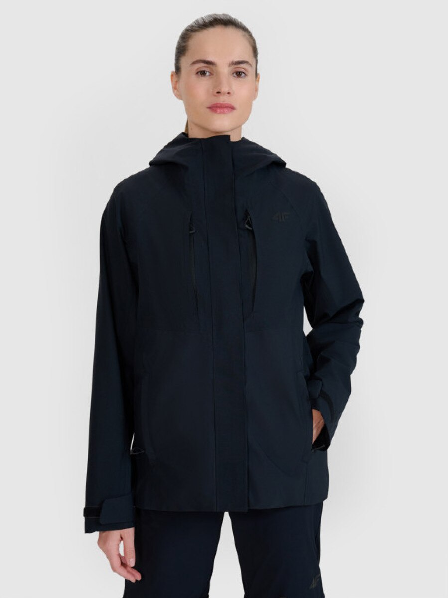 Damska kurtka trekkingowa 4F 4FWSS25TTJAF710 - czarna
