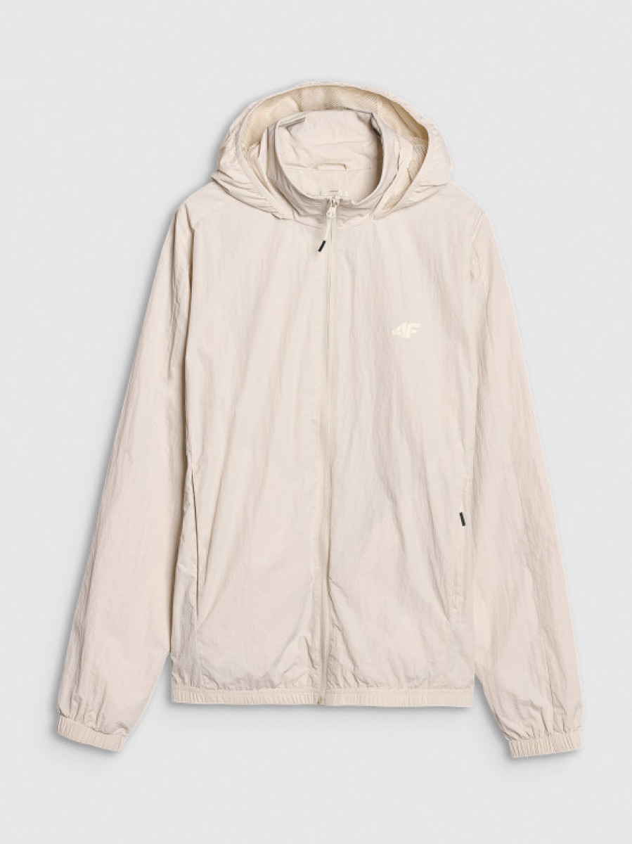 Męska kurtka przejściowa 4F 4FWSS25TJACM193 - beżowa