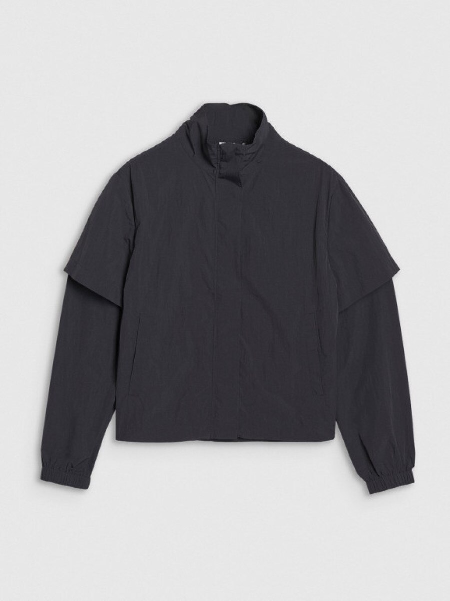 Damska kurtka przejściowa 4F 4FWSS25TJACF190 - czarna