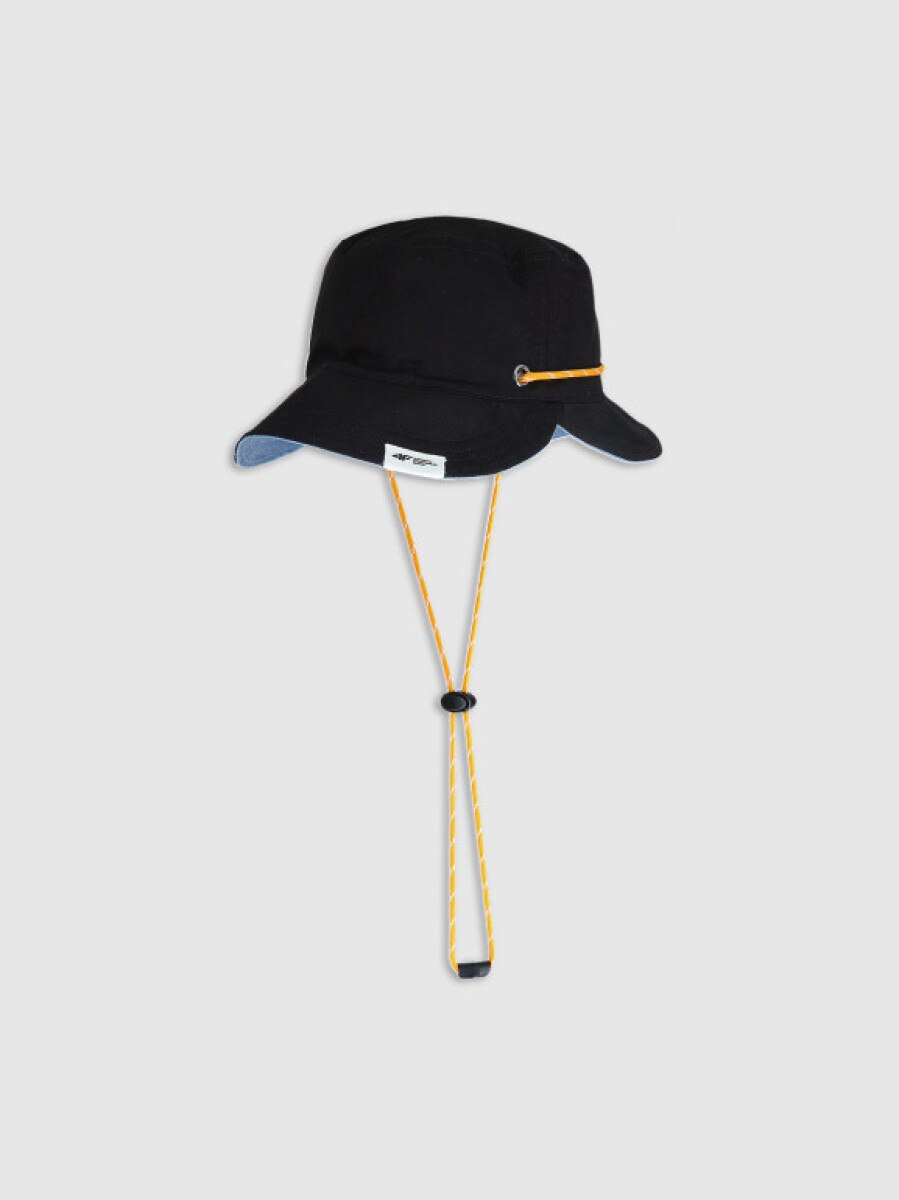 Kapelusz bucket hat dwustronny uniseks 4F 4FWSS25AHATU019 - niebieski
