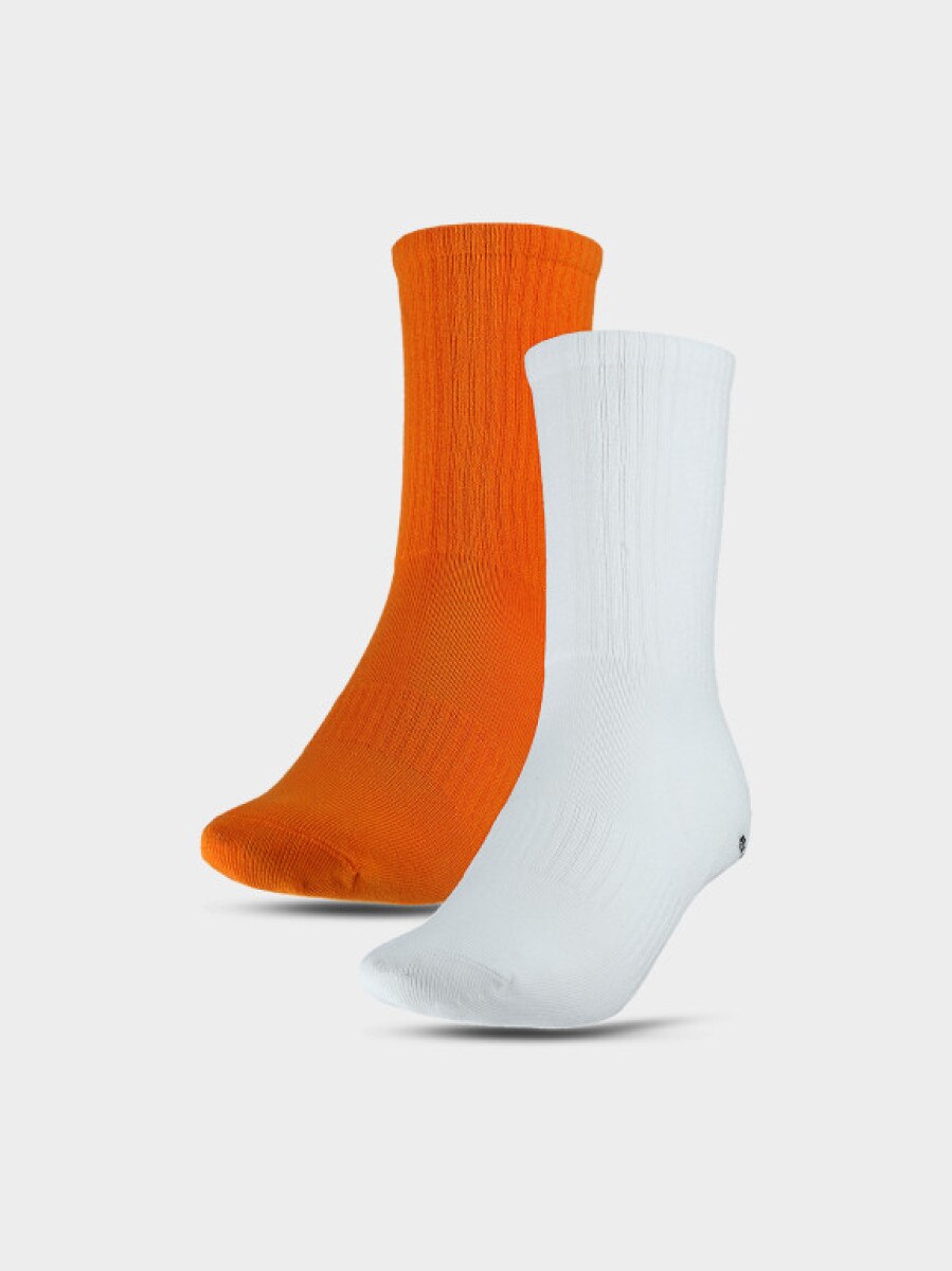 Skarpetki basic (2-pack) uniseks 4F 4FWSS25USOCU416 - multikolor
