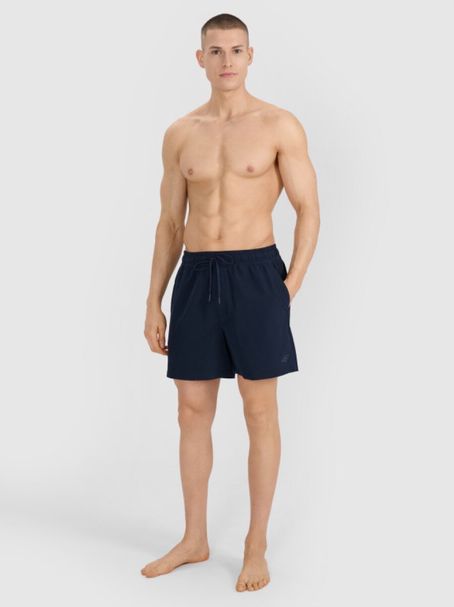 Męskie spodenki plażowe 4F 4FWSS25UBDSM134 - granatowe