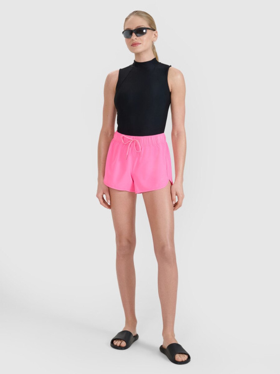 Damskie spodenki plażowe 4F 4FWSS25UBDSF130 - różowe