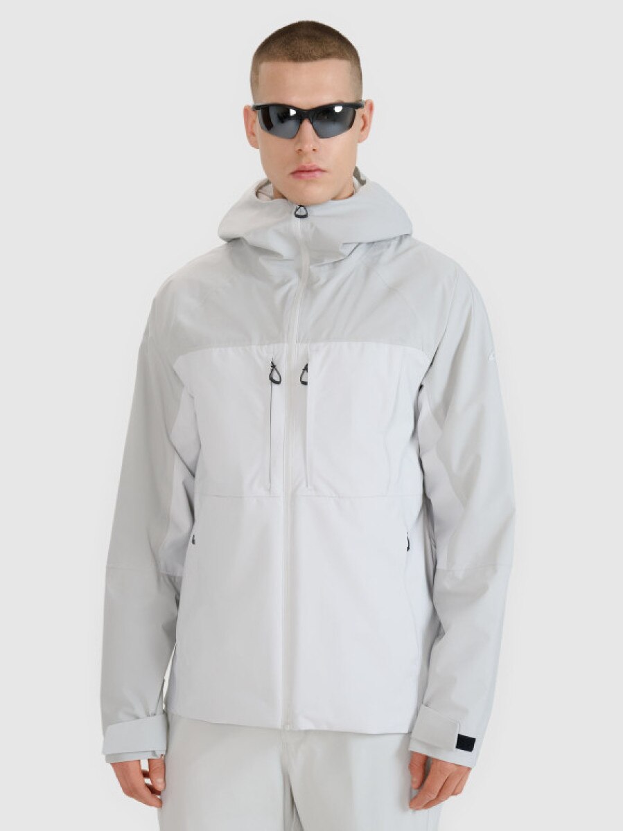 Męska kurtka trekkingowa 4F 4FWSS25TTJAM711 - szara