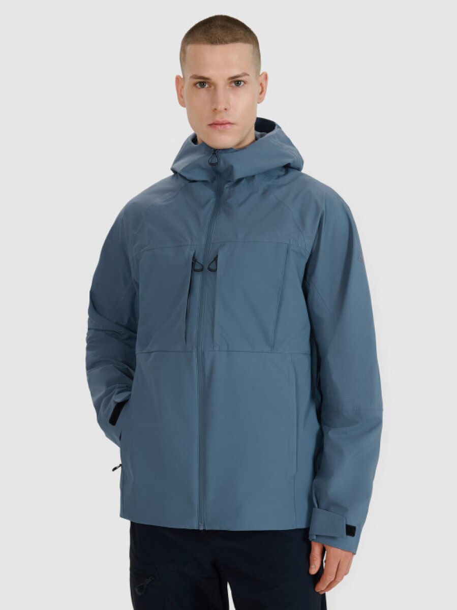 Męska kurtka trekkingowa 4F 4FWSS25TTJAM711 - niebieska