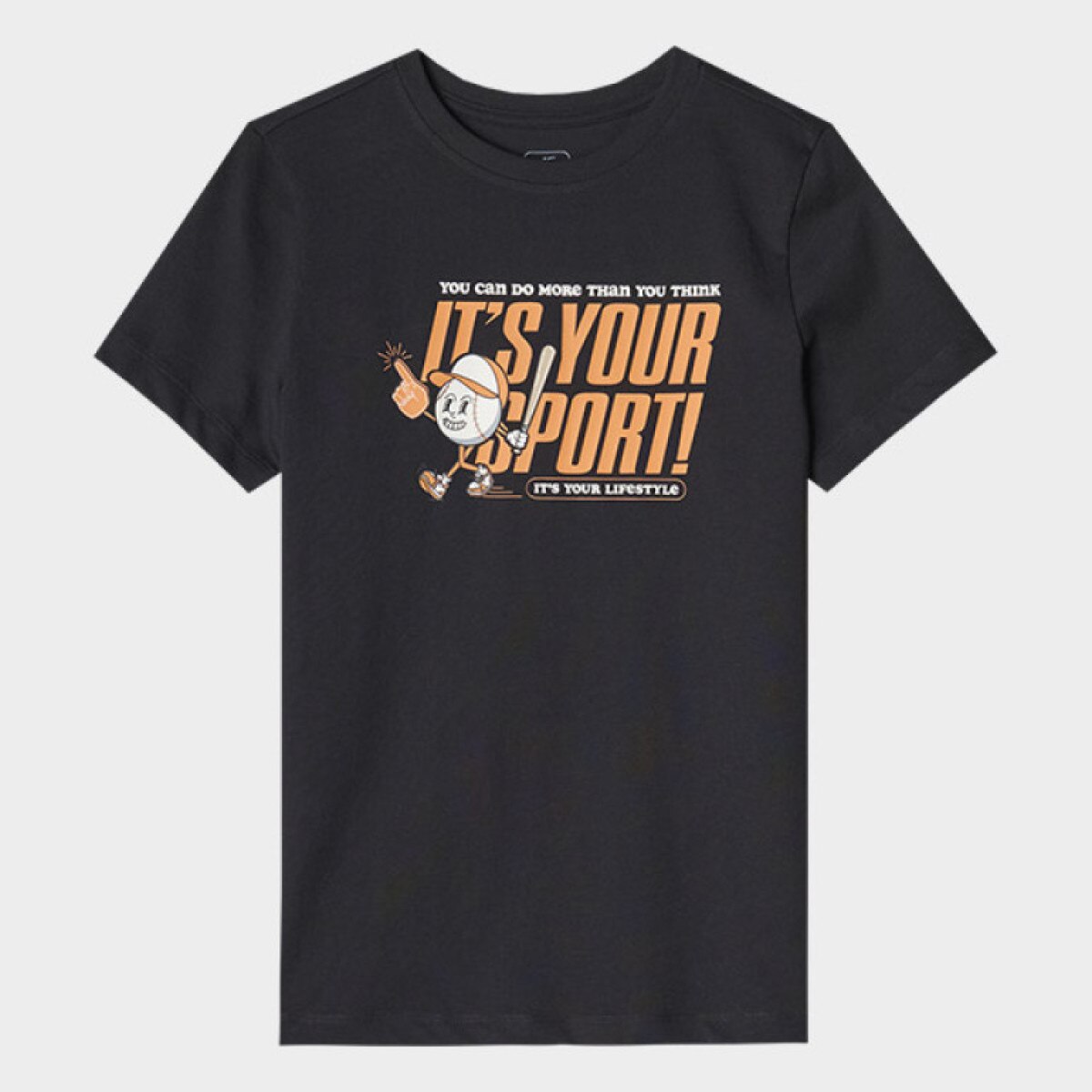 Chłopięcy t-shirt z nadrukiem 4F 4FJRSS25TTSHM2568 - czarny