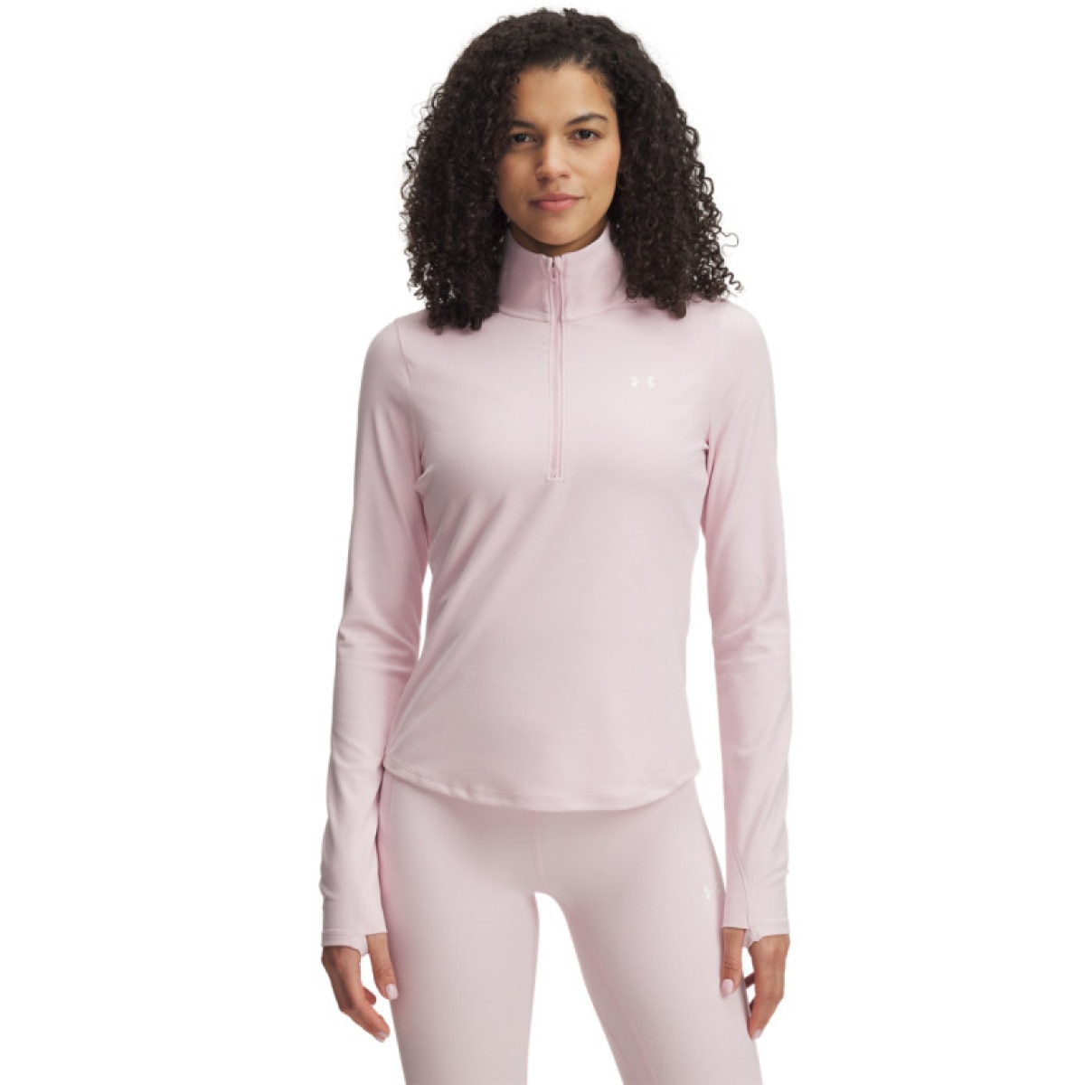 Damski longsleeve treningowy Under Armour Motion 1/2 Zip EMEA - różowy