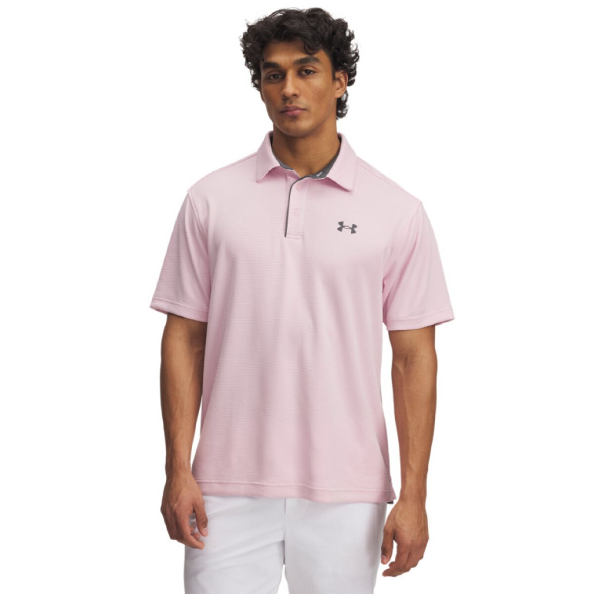 Męska koszulka polo Under Armour Tech Polo - różowa