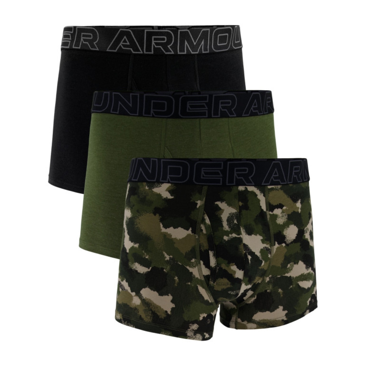 Męska bielizna treningowa (3-pack) Under Armour M UA Perf Cotton Nov 3in - multikolor