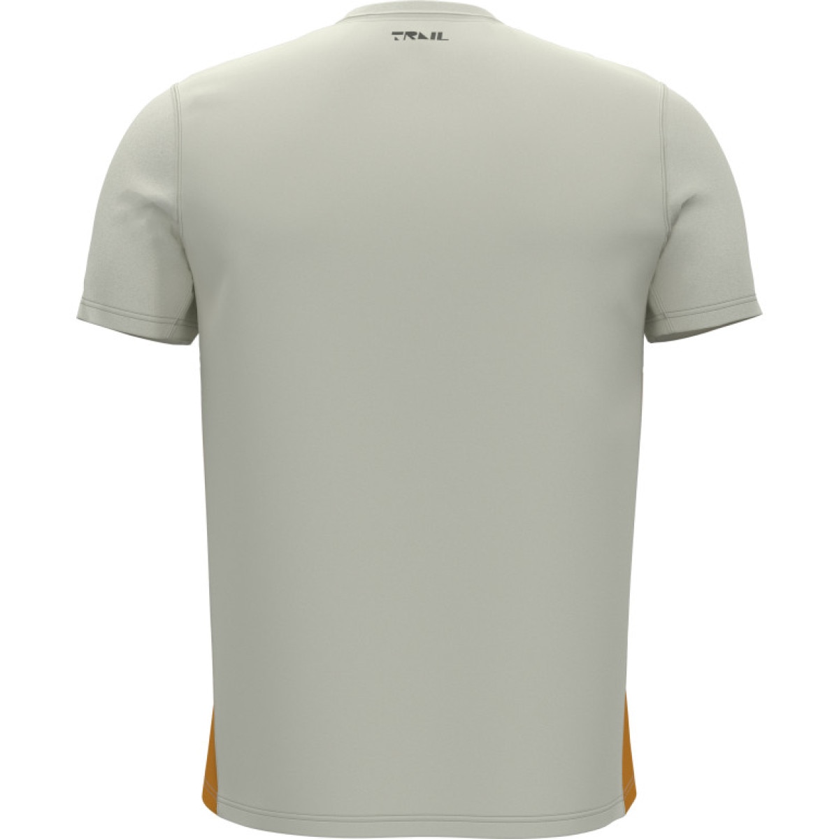 Męska koszulka do biegania Under Armour UA Trail Run Zip SS - beżowa