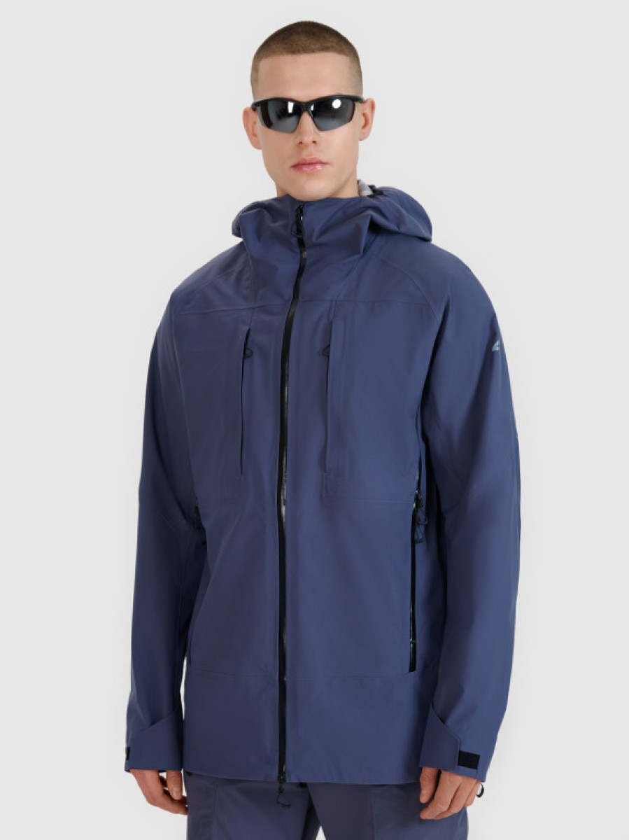 Męska kurtka trekkingowa 4FWSS25TTJAM691 - granatowa