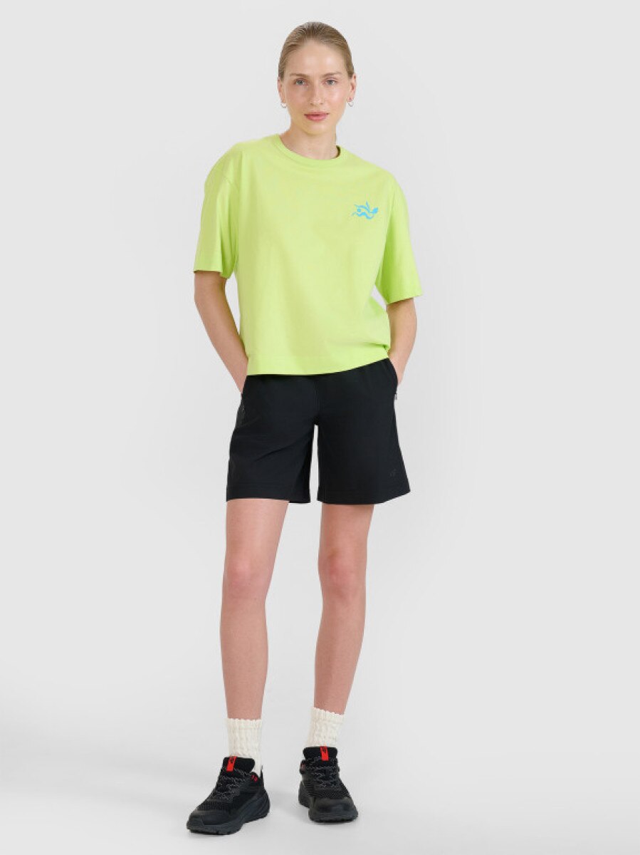 Damskie spodenki plażowe 4F 4FWSS25UBDSF131 - czarne