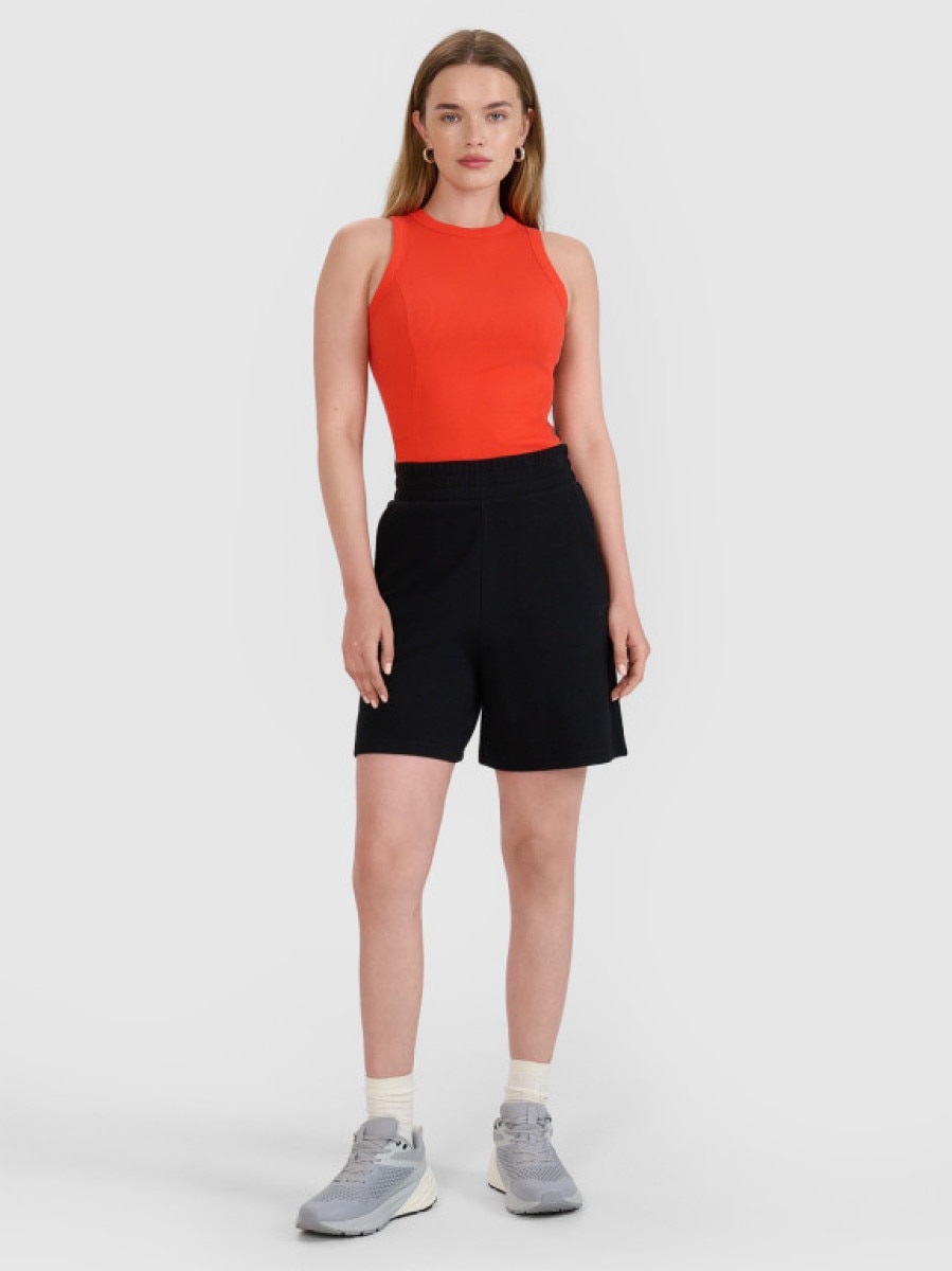 Damskie spodenki dresowe 4F 4FRSS25TSHOF727 - czarne