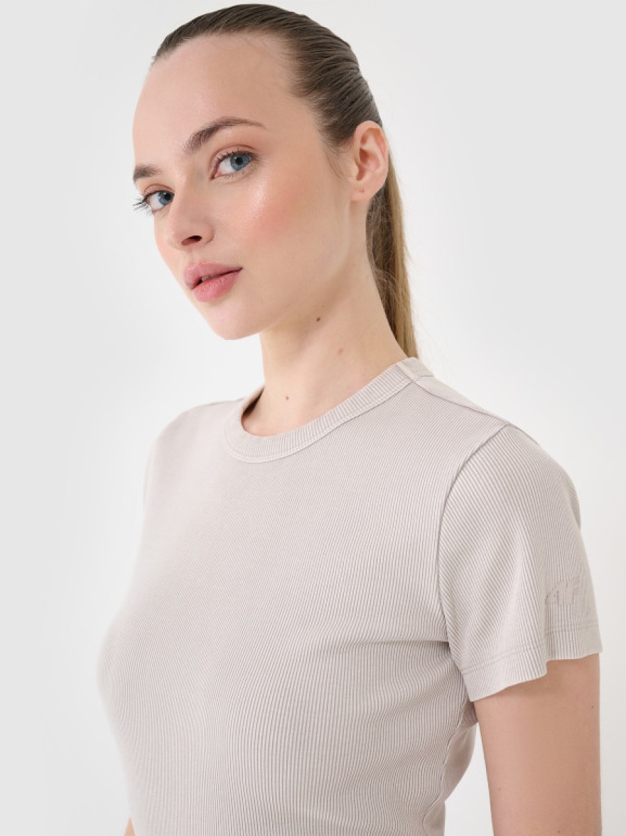 Damskie spodenki casual 4F 4FRSS25TSHOF699 - różowe