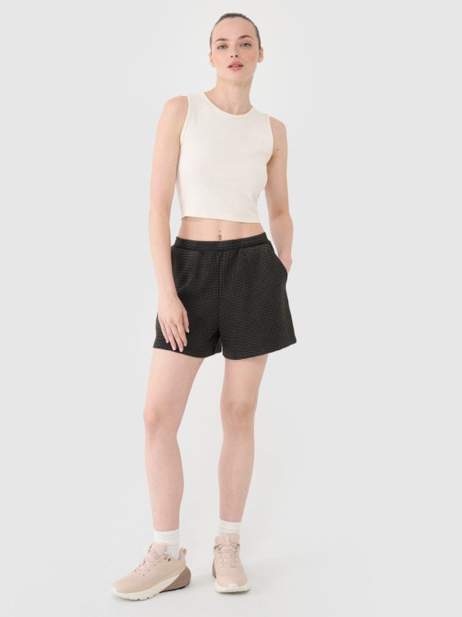 Damskie spodenki casual 4F 4FRSS25TSHOF699 - czarne