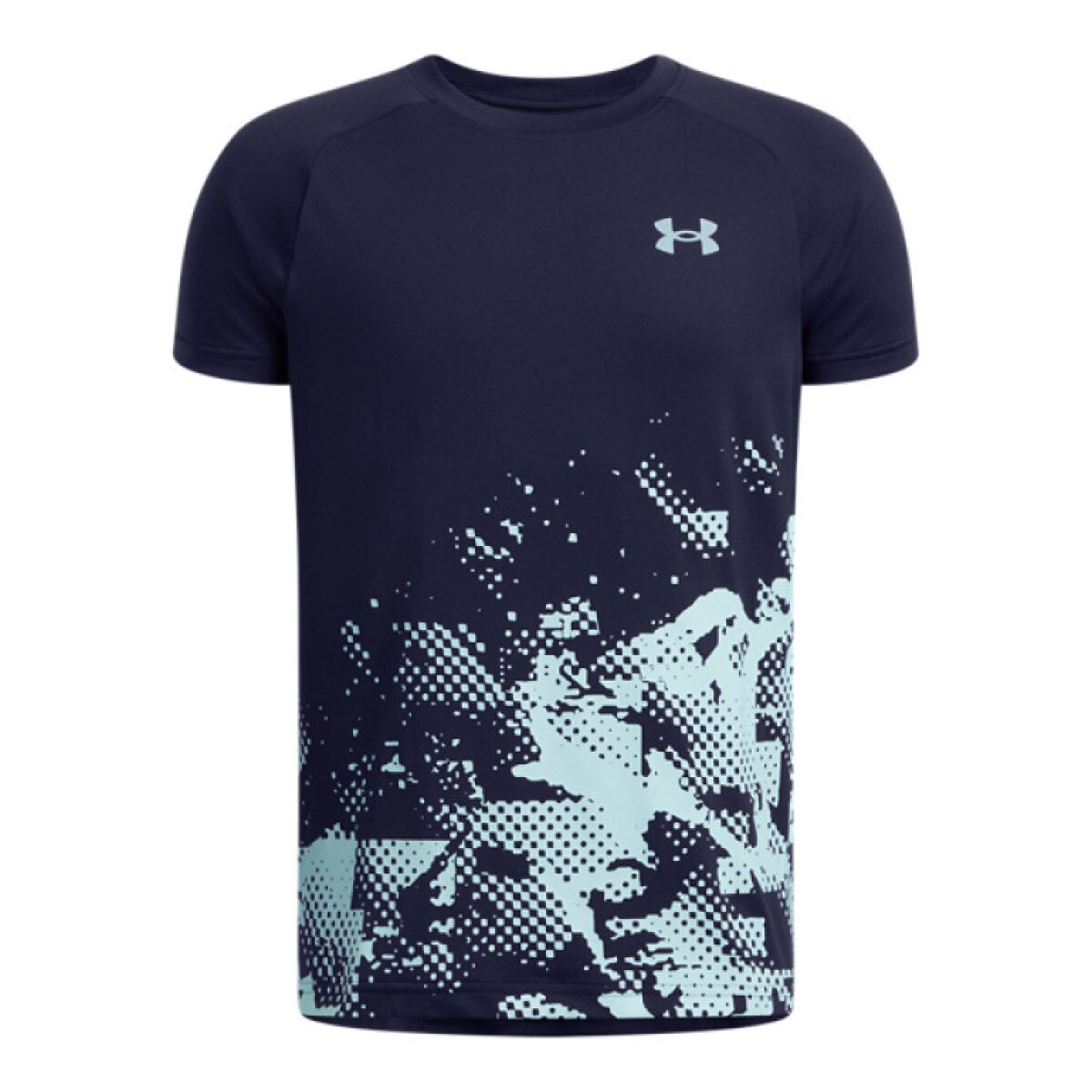 Chłopięca koszulka treningowa Under Armour UA Tech Graphic SS - czarna