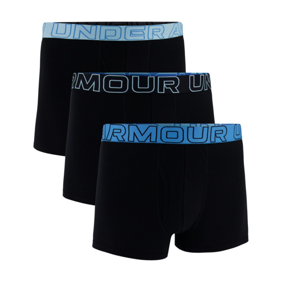 Męska bielizna treningowa (3-pack) Under Armour M UA Perf Cotton 3in - czarna