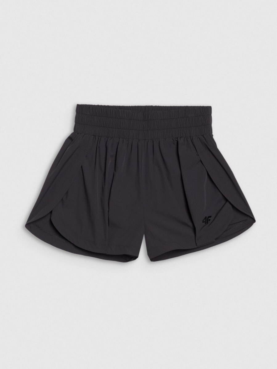 Damskie spodenki treningowe 4F 4FALSSS25TFSHF1207 - czarne