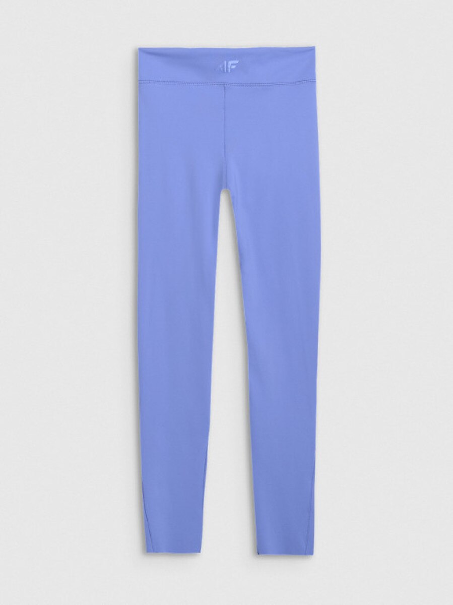 Damskie legginsy treningowe 4F x Anna Lewandowska 4FALSSS25TFTIF382 - niebieskie