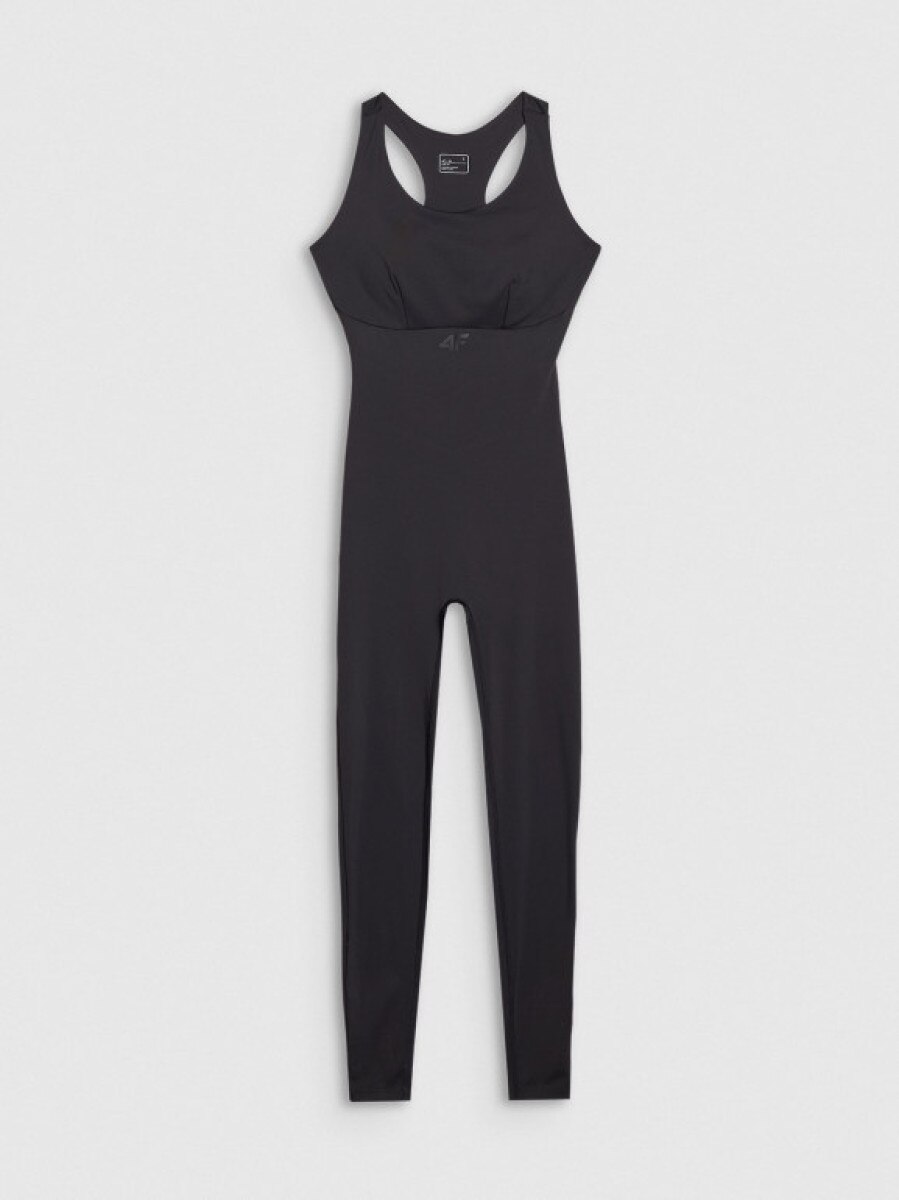 Damski kombinezon treningowy 4F x Anna Lewandowska 4FALSSS25TJUMF044 - czarny