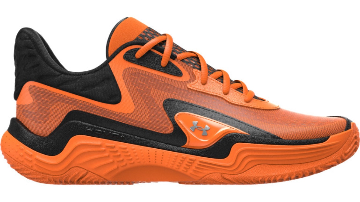 Buty do koszykówki uniseks Under Armour UA Spawn 7 - pomarańczowe