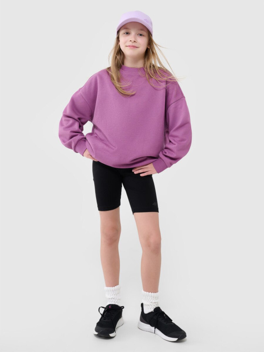 Dziewczęce kolarki treningowe 4F 4FFJWSS25TSTIF014 - czarne